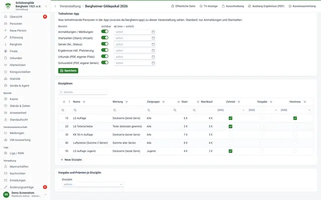 Screenshot Many scoring types in svscore